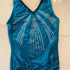 GK Elite Gymnastics Leotard Blue